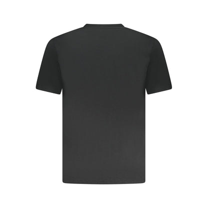 Black Cotton Men T-Shirt