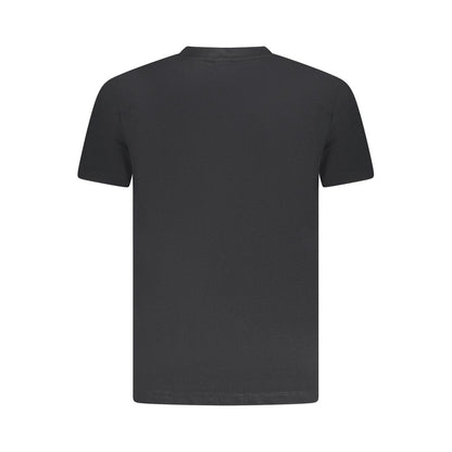 Black Cotton Men T-Shirt