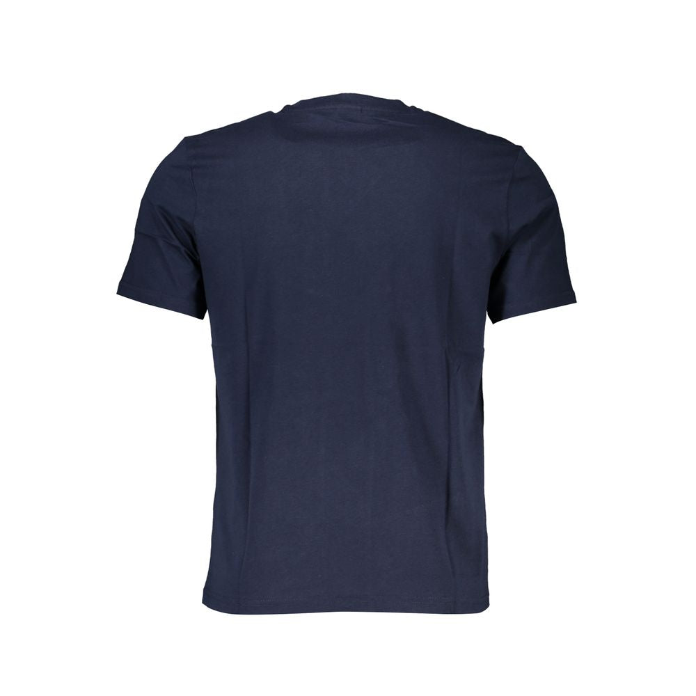 Blu Cotton Men T-Shirt