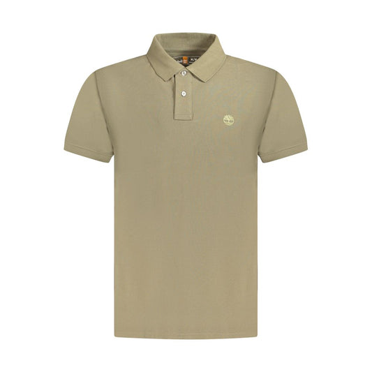 Brown Cotton Polo Shirt