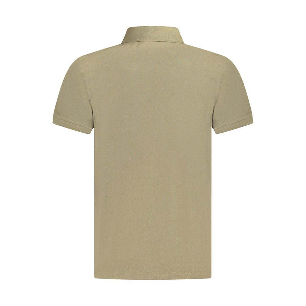Brown Cotton Polo Shirt