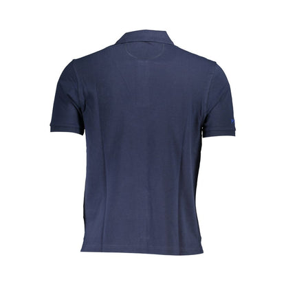 Blue Cotton Polo Shirt