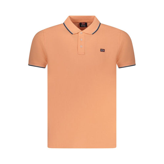 Pink Cotton Men Polo Shirt