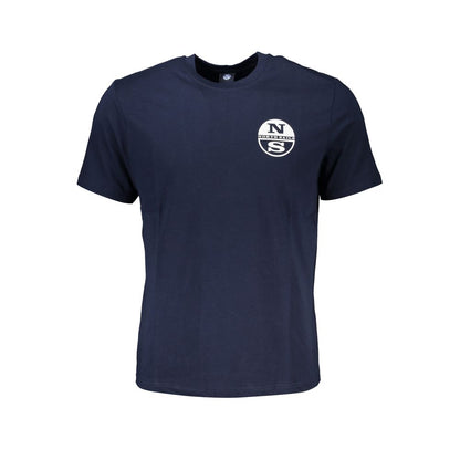 Blu Cotton Men T-Shirt