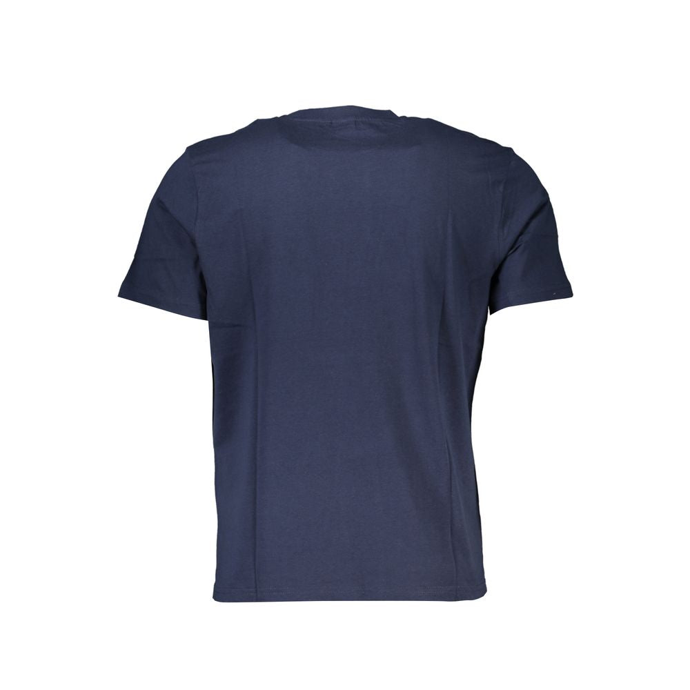 Blue Cotton Men's T-Shirt