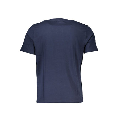 Blue Cotton Men's T-Shirt