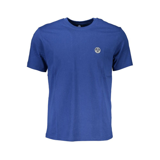 Blu Cotton Men T-Shirt