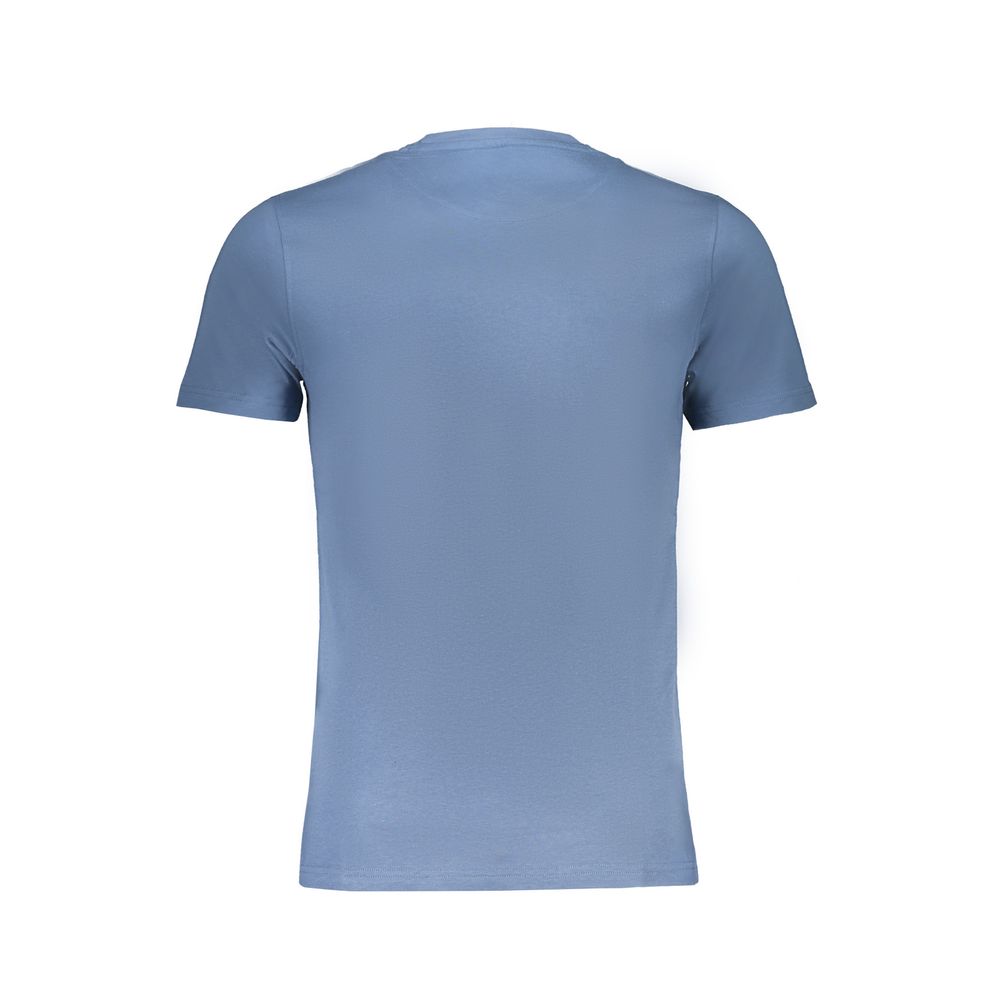 Blu Cotton Men T-Shirt