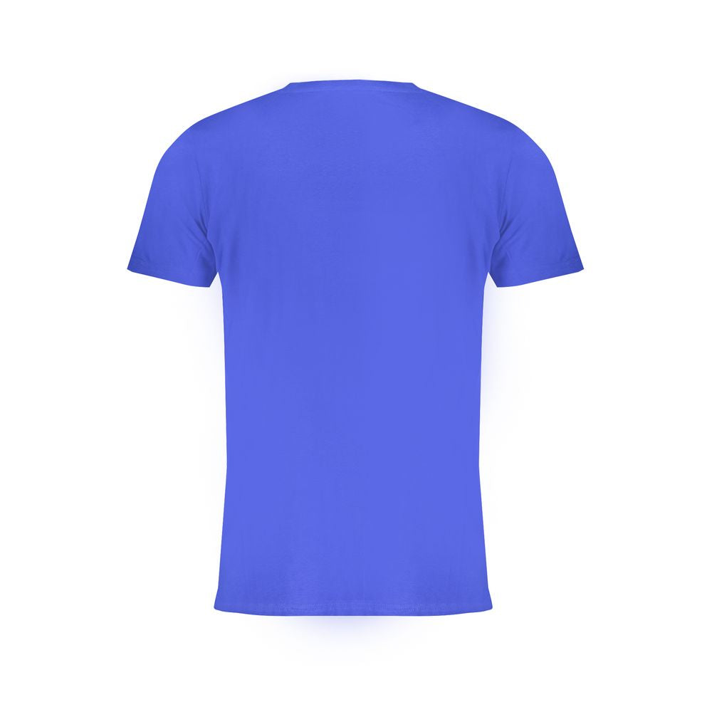Blue Cotton Men's T-Shirt