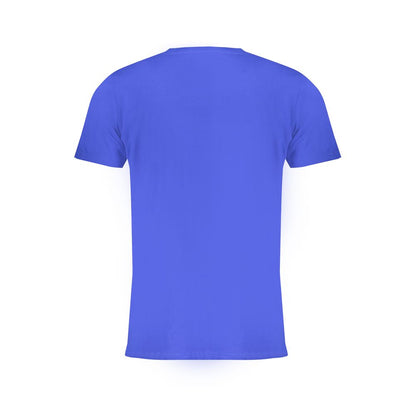 Blue Cotton Men's T-Shirt