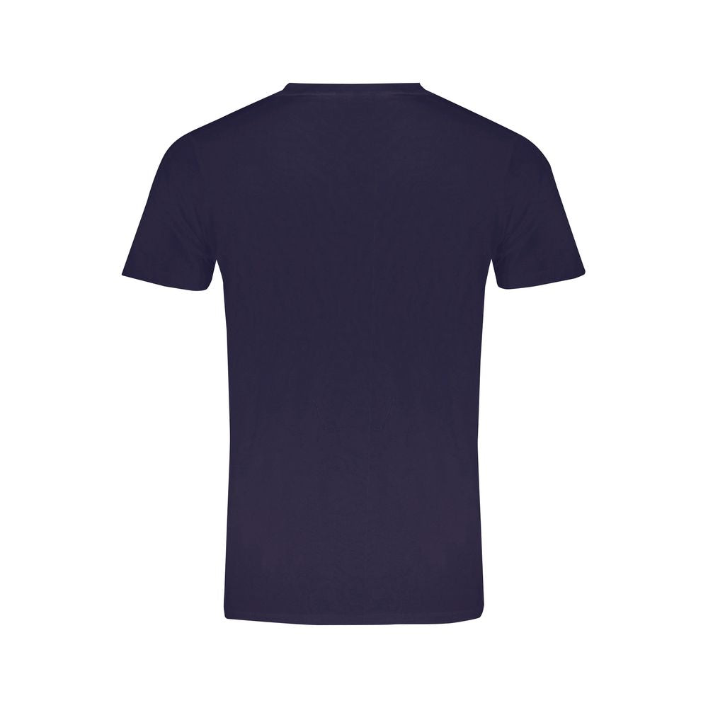 Blue Cotton Men's T-Shirt