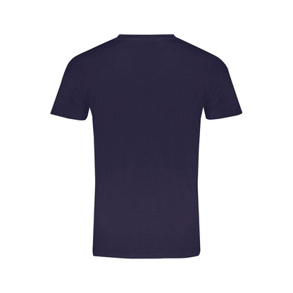 Blue Cotton Men's T-Shirt