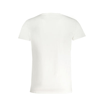 White Cotton Men T-Shirt