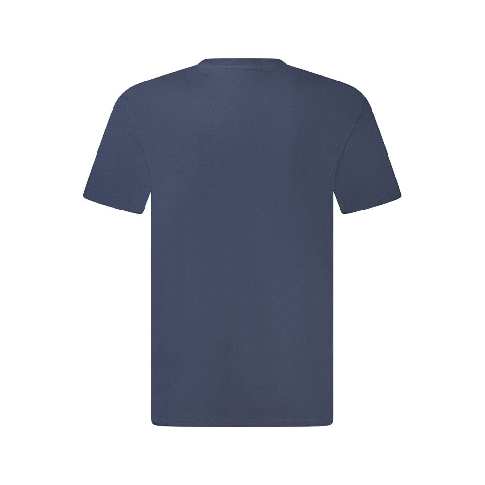 Blue Cotton Men's T-Shirt