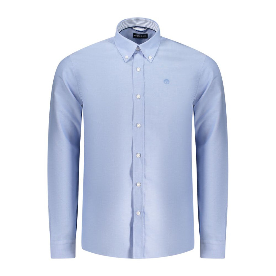Light Blue Cotton Men Shirt