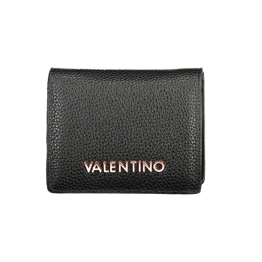 Black Polyurethane Women Wallet