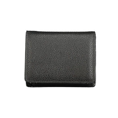 Black Polyurethane Women Wallet