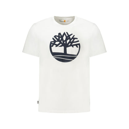 White Cotton Men T-Shirt