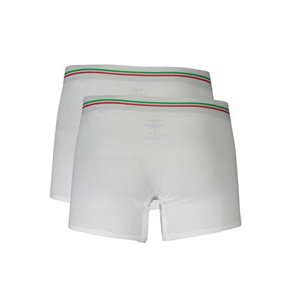 White Cotton Men's Boxer Briefs