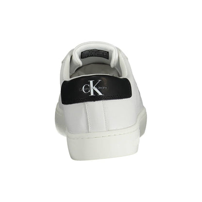 White Recycled Polyester Men Sneaker