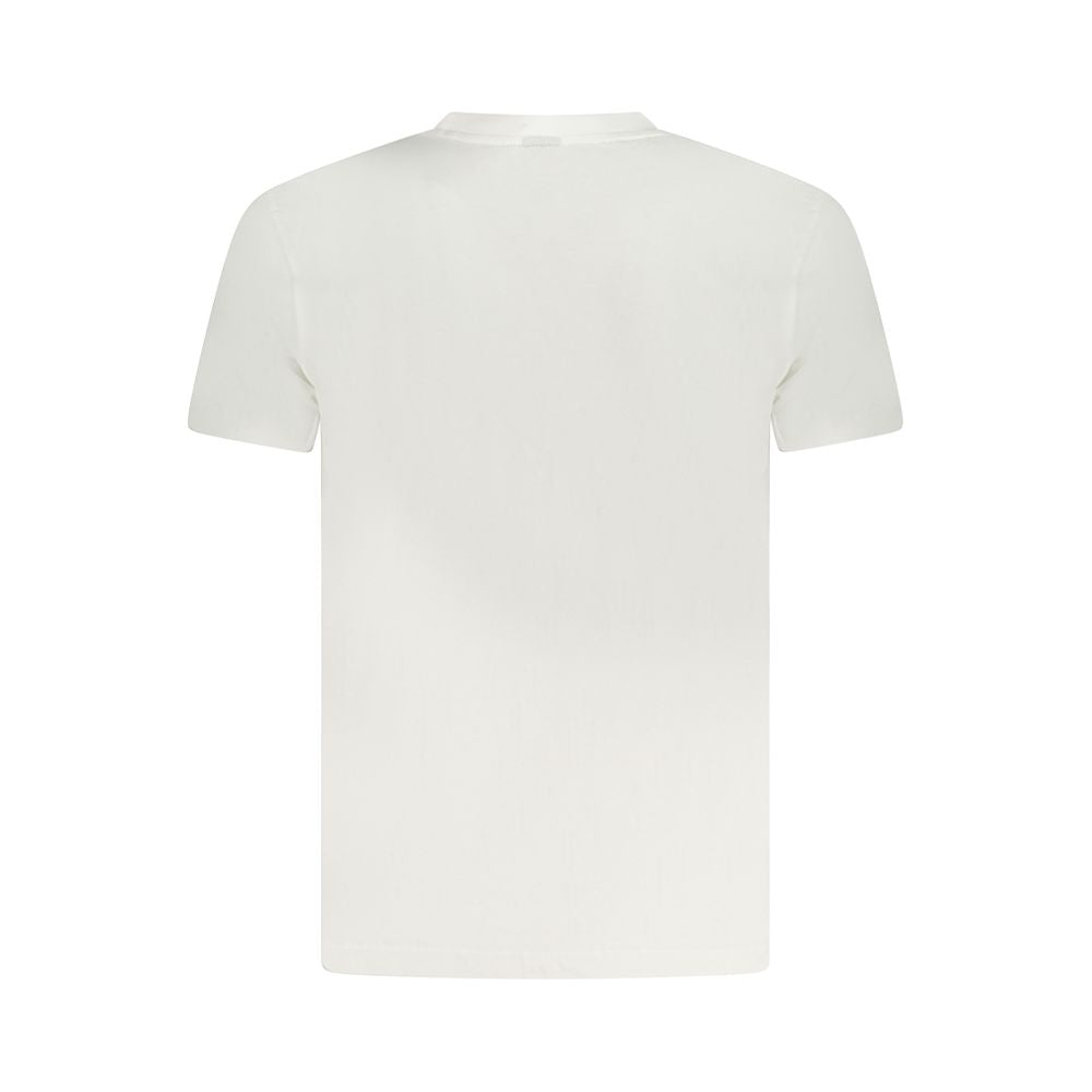 White Cotton Men T-Shirt