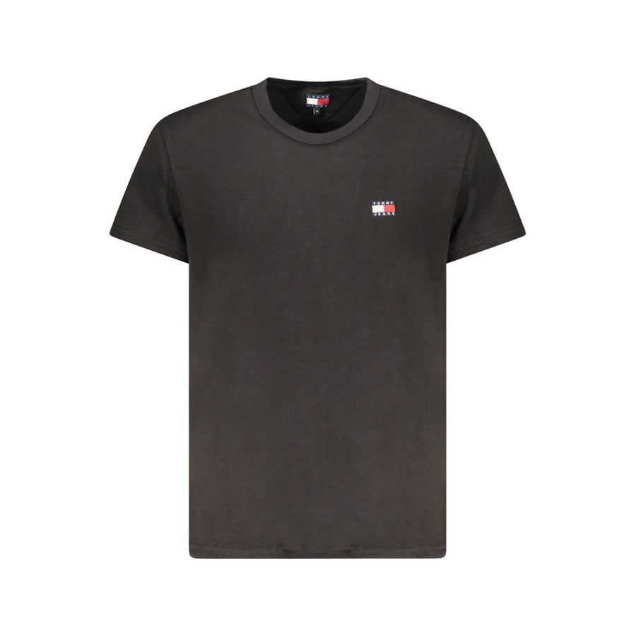 Black Cotton Men T-Shirt