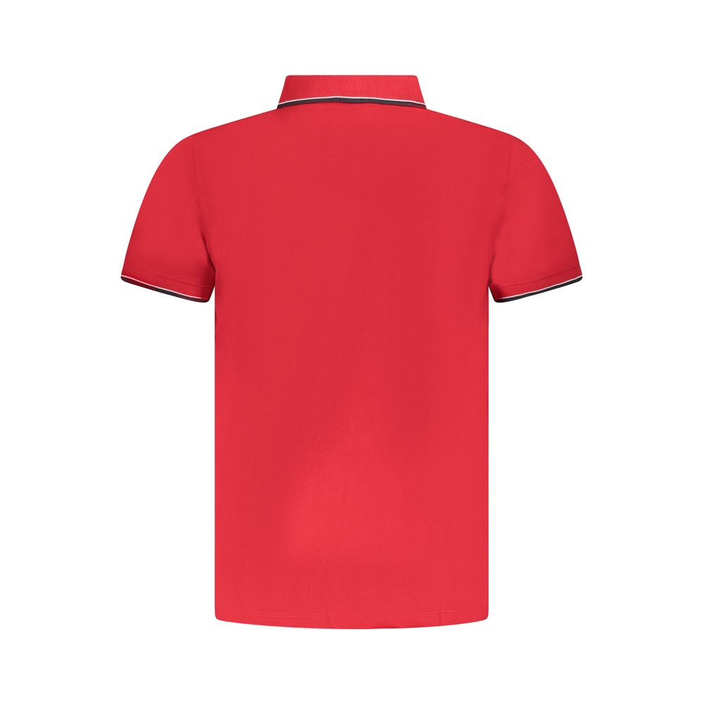 Red Cotton Men Polo