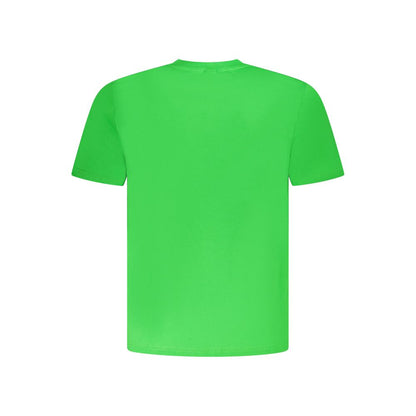 Green Cotton Men T-Shirt