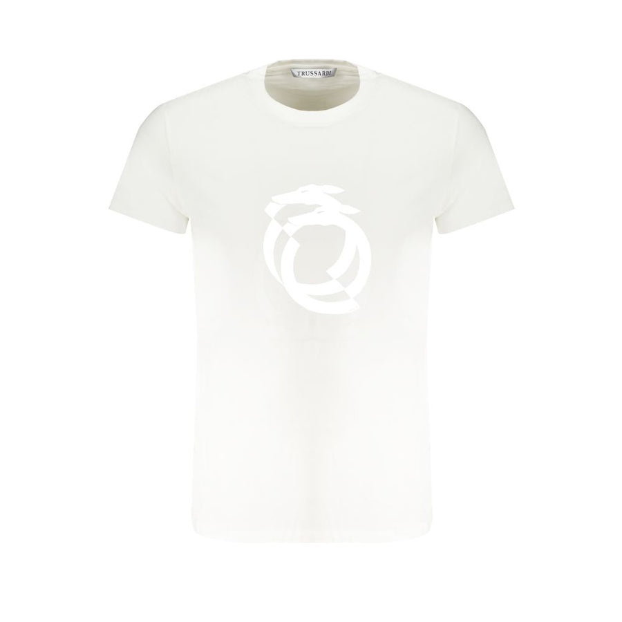 White Cotton Men's T-Shirt