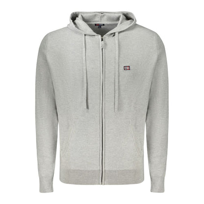 Grigio Poliammide Men's Cardigan