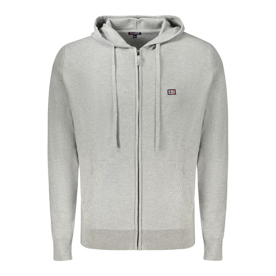 Grigio Poliammide Men's Cardigan