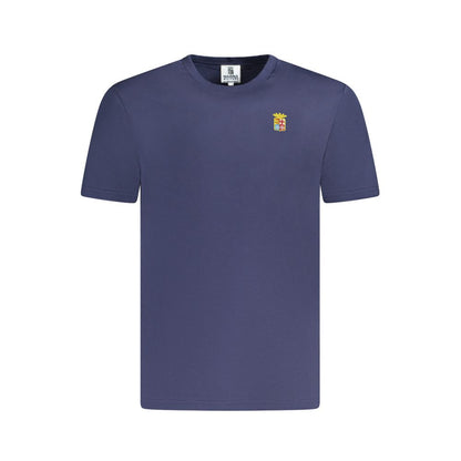 Blu Cotton Men T-Shirt
