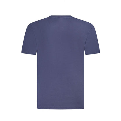 Blu Cotton Men T-Shirt