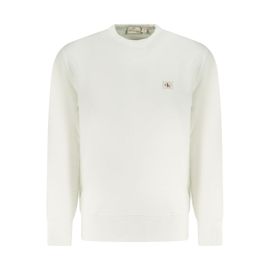 White Cotton Men Sweater