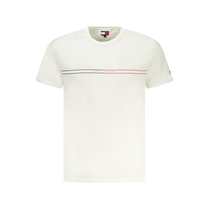 White Cotton Men T-Shirt