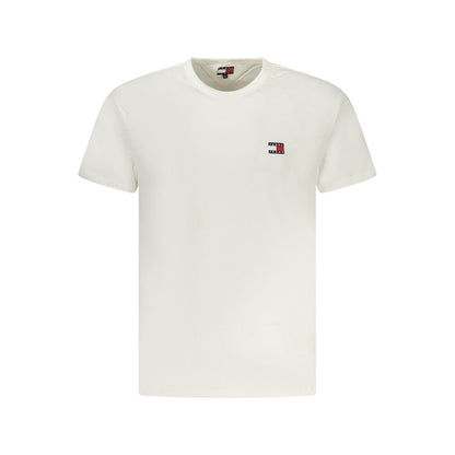 White Cotton Men T-Shirt
