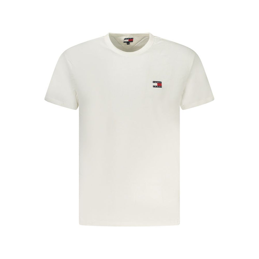White Cotton Men T-Shirt
