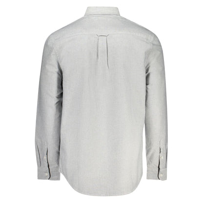 Gray Cotton Men Shirt