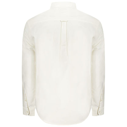White Cotton Men Shirt
