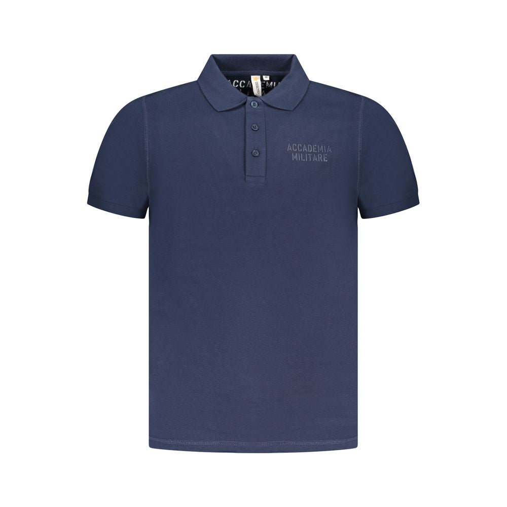 Blue Cotton Mens Polo Shirt