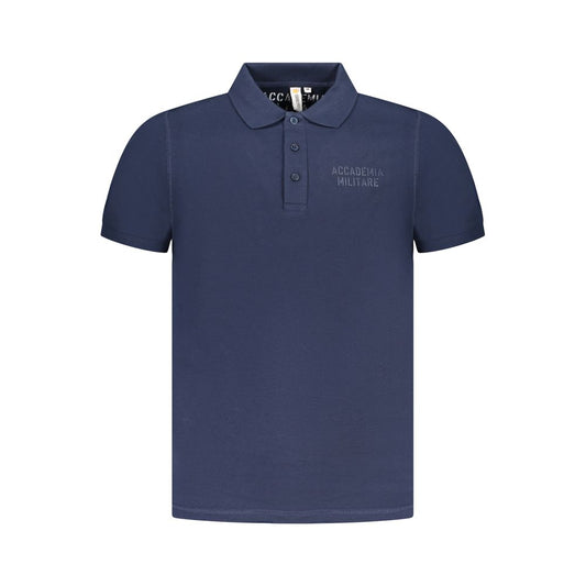 Blue Cotton Mens Polo Shirt