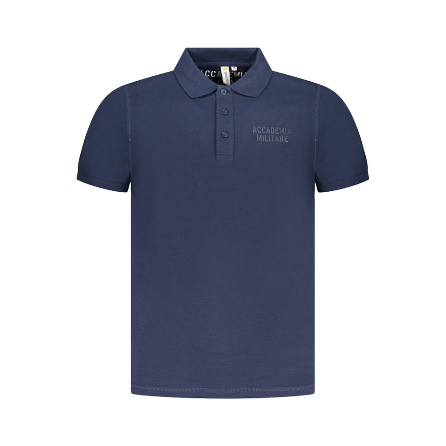 Blue Cotton Mens Polo Shirt