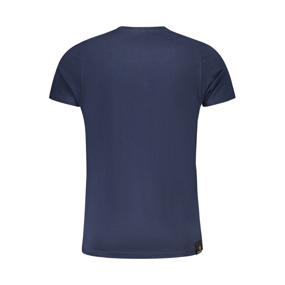 Blu Cotton Men T-Shirt