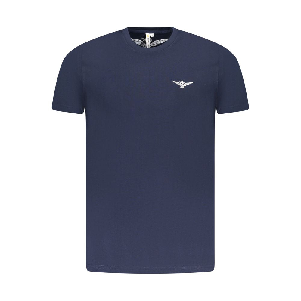 Blue Cotton Men's T-Shirt
