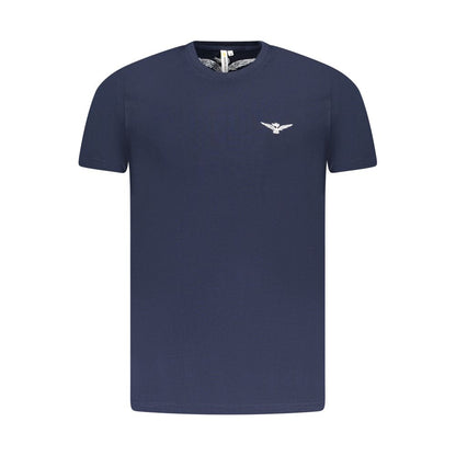 Blue Cotton Men's T-Shirt