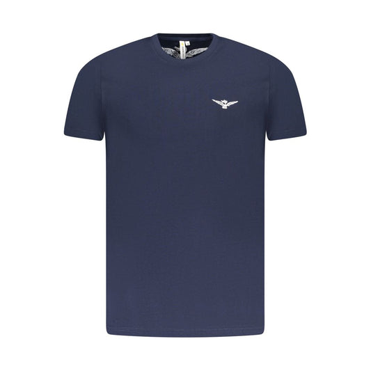 Blue Cotton Men's T-Shirt