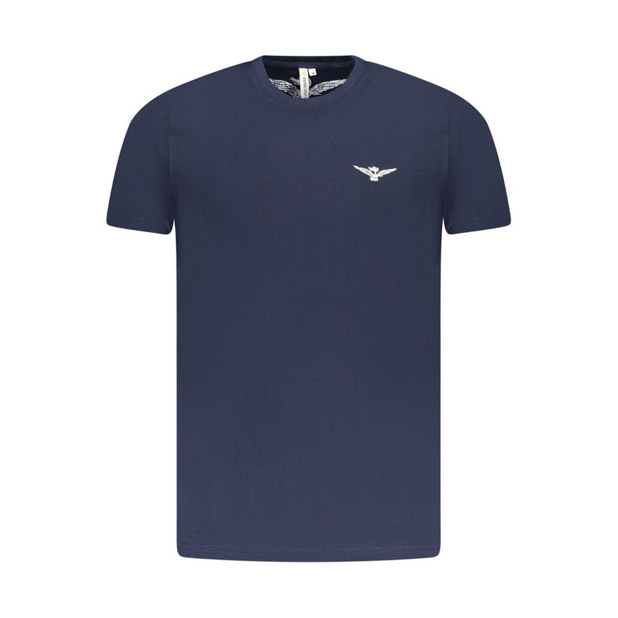 Blue Cotton Men's T-Shirt