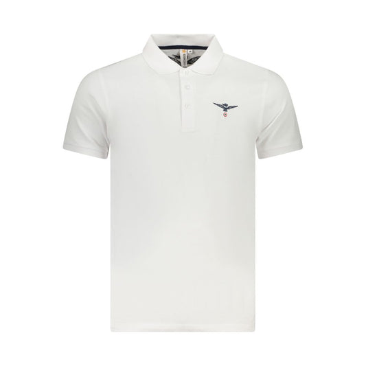 White Cotton Mens Polo Shirt