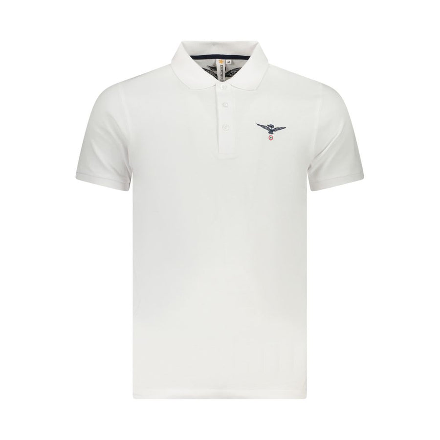 White Cotton Mens Polo Shirt