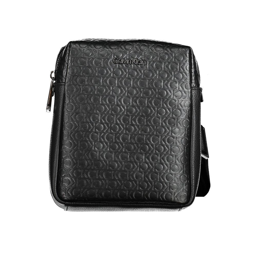 Black Polyester Shoulder Bag